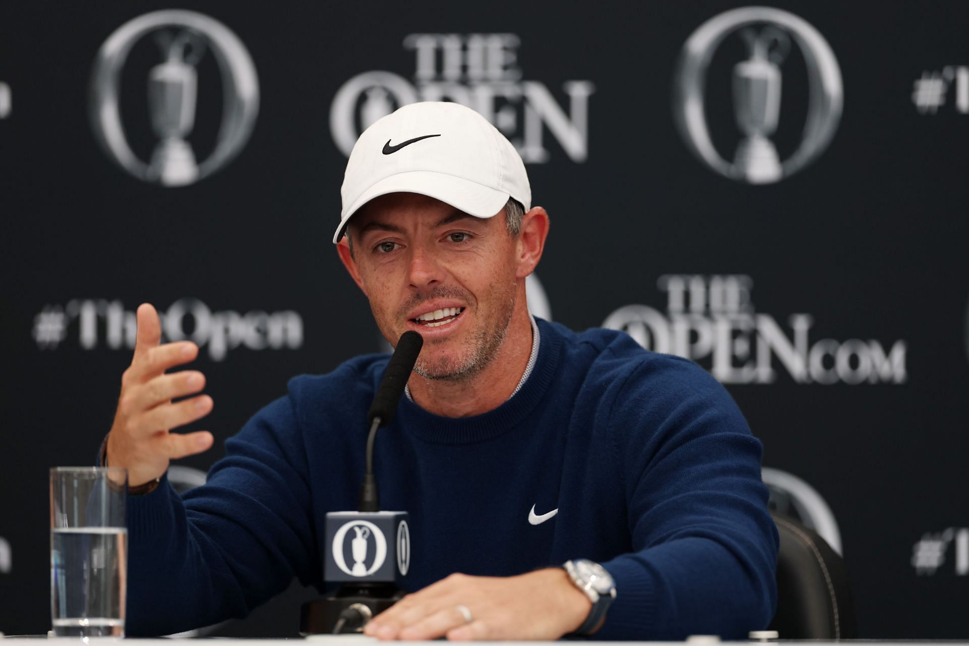 Rory McIlroy during the press conference at The 153rd Open - Source: Getty